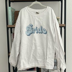 Like new - oversized brode ribbed t